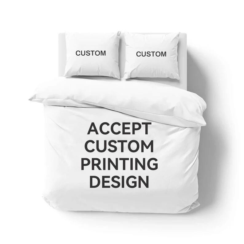 Custom football pattern 3d printed comforter bedding set designer sheet set king size factory