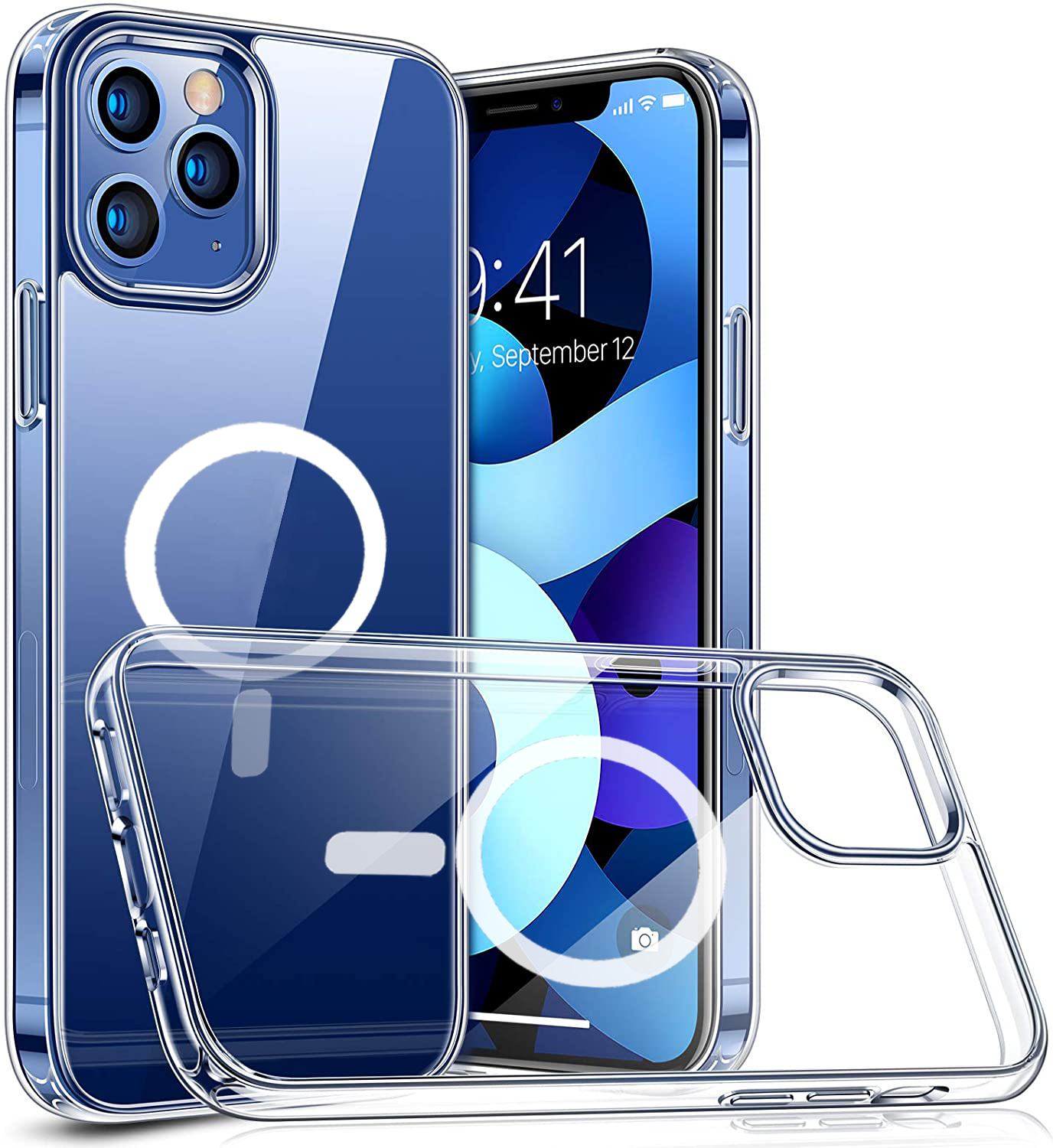 Custom Funda De Celular Tpu Transparente Magnet Charger Mobile Phone Bags & Cases For Iphone Case With Logo manufacture