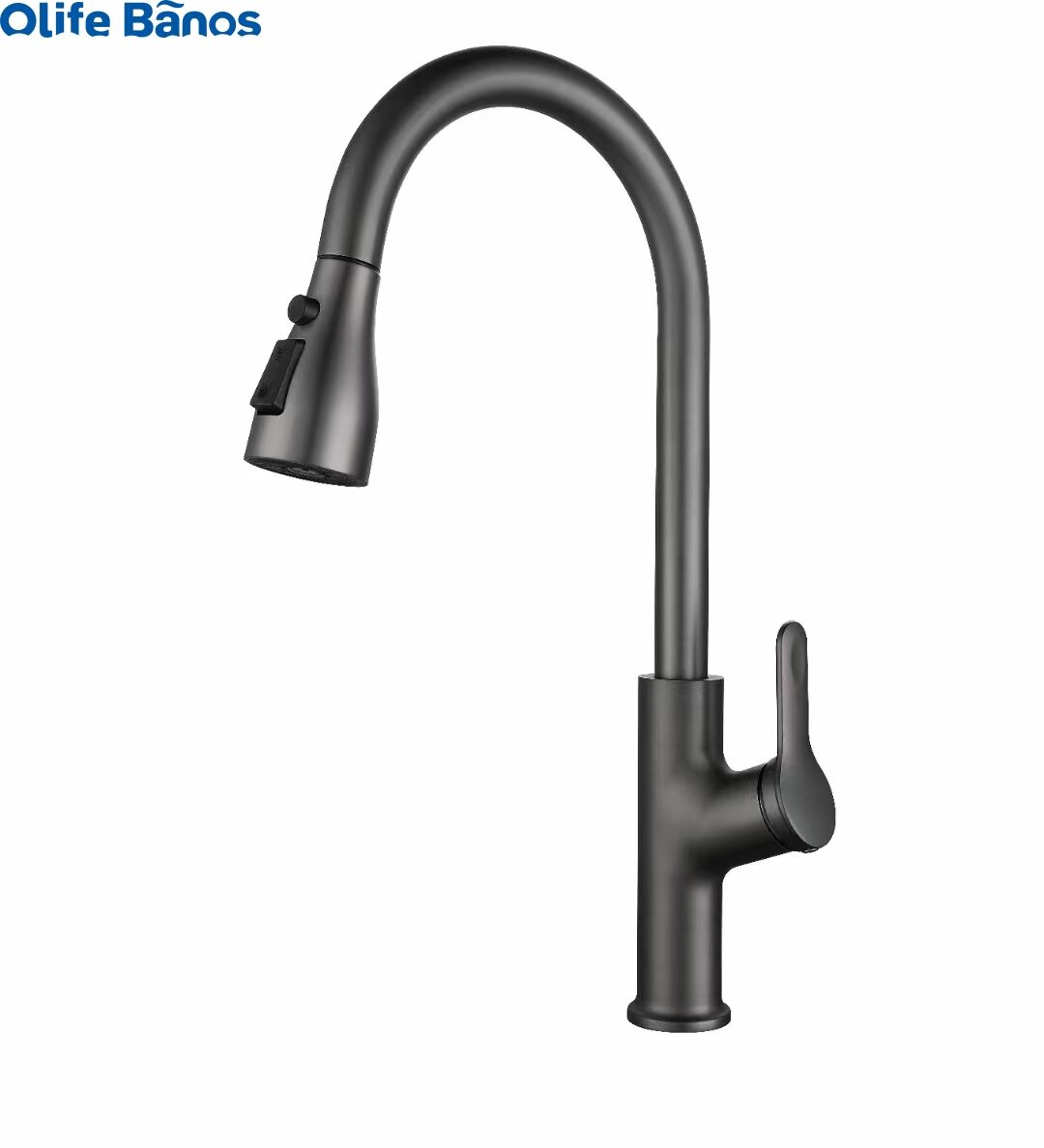 Pull Down Kitchen Sink Faucet Hot and Cold Commercial Spring Sale Black Cheap OEM Style Brass Lead Surface Graphic factory