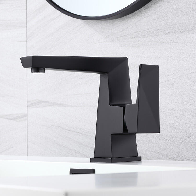 black bathroom single hole modern bathroom water basin faucet manufacture