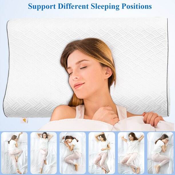 Wholesale Factory OEM Custom shape Ventilated Gel memory foam sleep pillow for Sleeping supplier