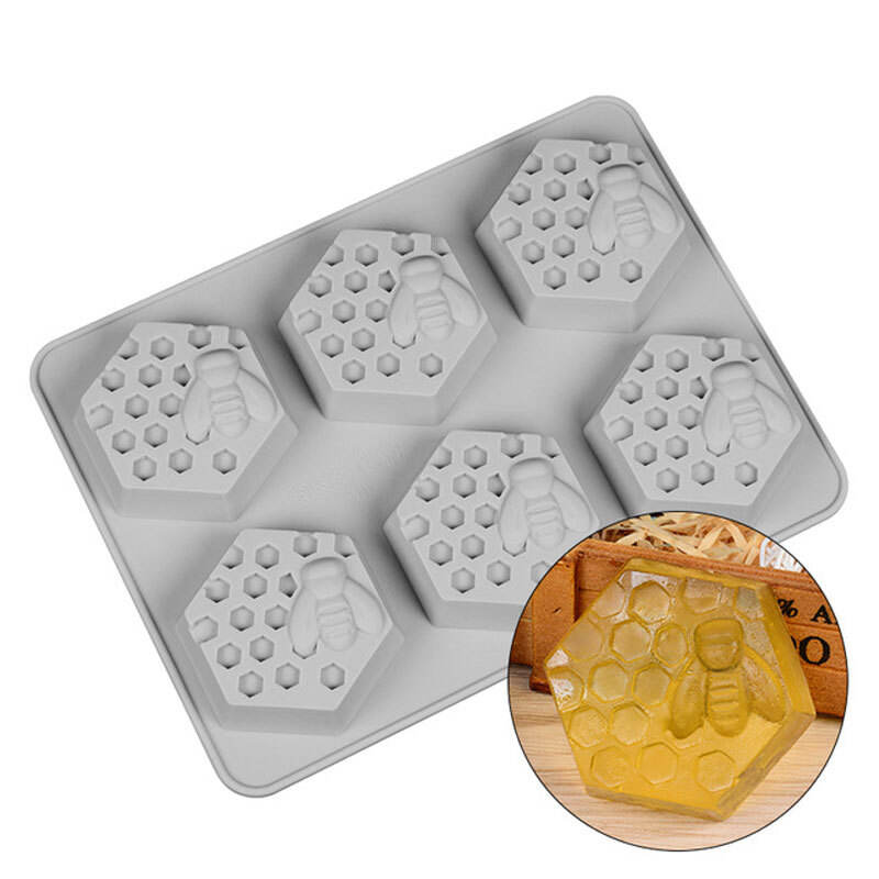 DIY honeybee shaped silicone mold for cake decoration soap mold supplier