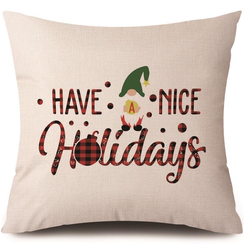 Christmas Decoration Throw Pillow case 45 x 45 inch home interior Custom Christmas pillow