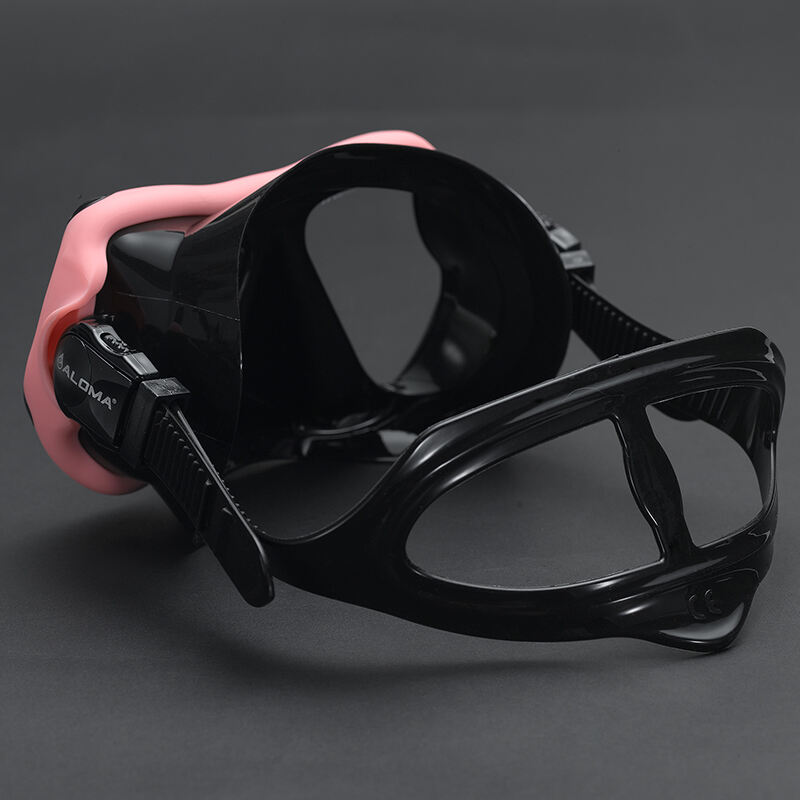 ALOMA Anti-Fog Lens Silicone Mask Adjustable Headband Adult Snorkel gear Diving Mask supplier