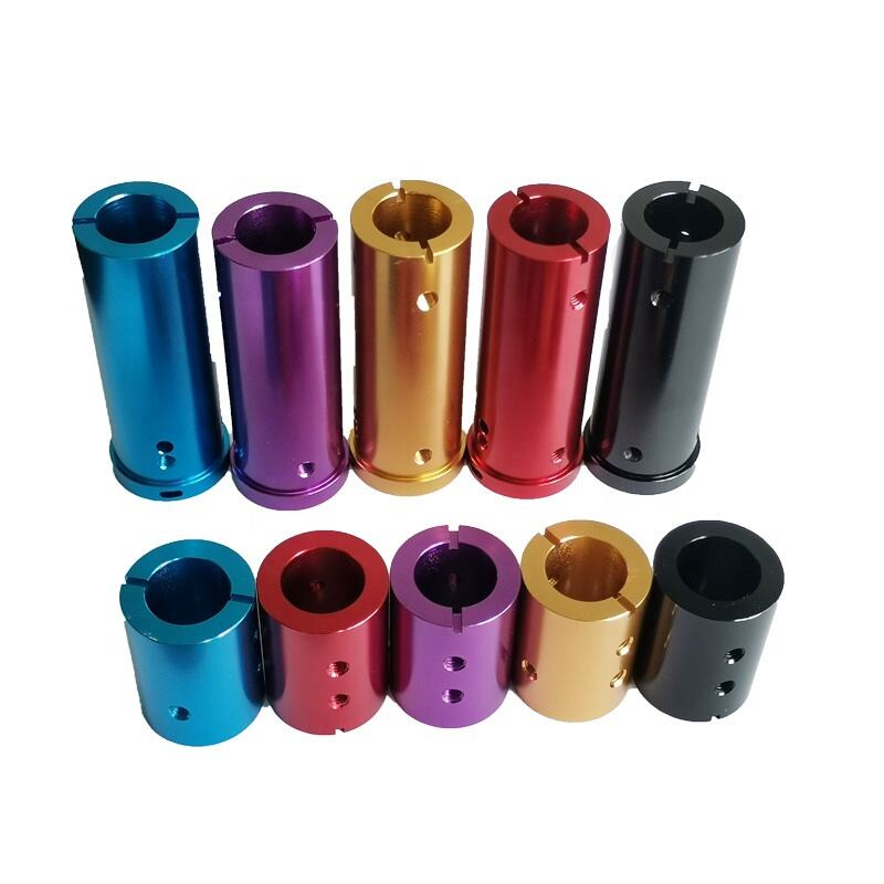 Các bộ phận CNC tùy chỉnh có độ chính xác cao Nhôm Chi tiết các bộ phận tiện nhôm Anodized đầy màu sắc