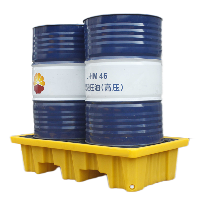 Factory Supply heavy duty 58 Gal 2 Drum Secondary Containment Poly Oil Spill control Pallets supplier