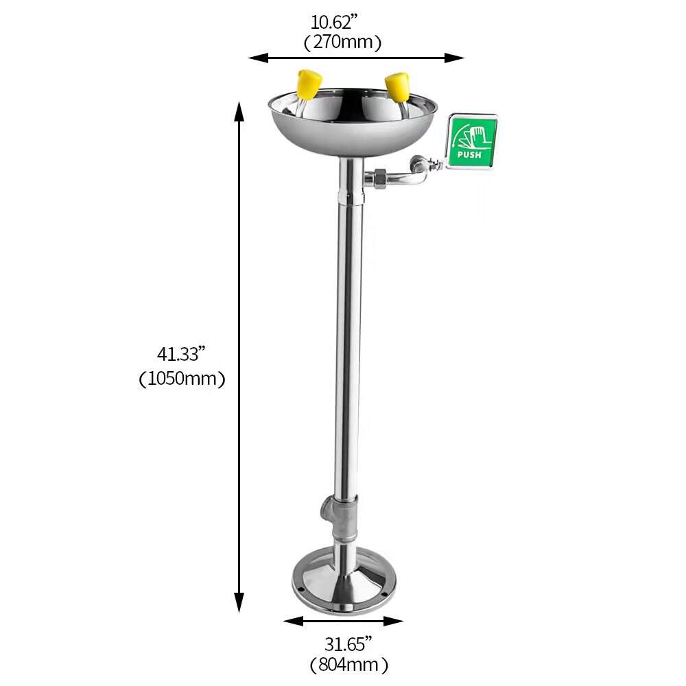 eyewash station Safety equipment Stainless Steel Safety Emergency safety shower with eyewash factory