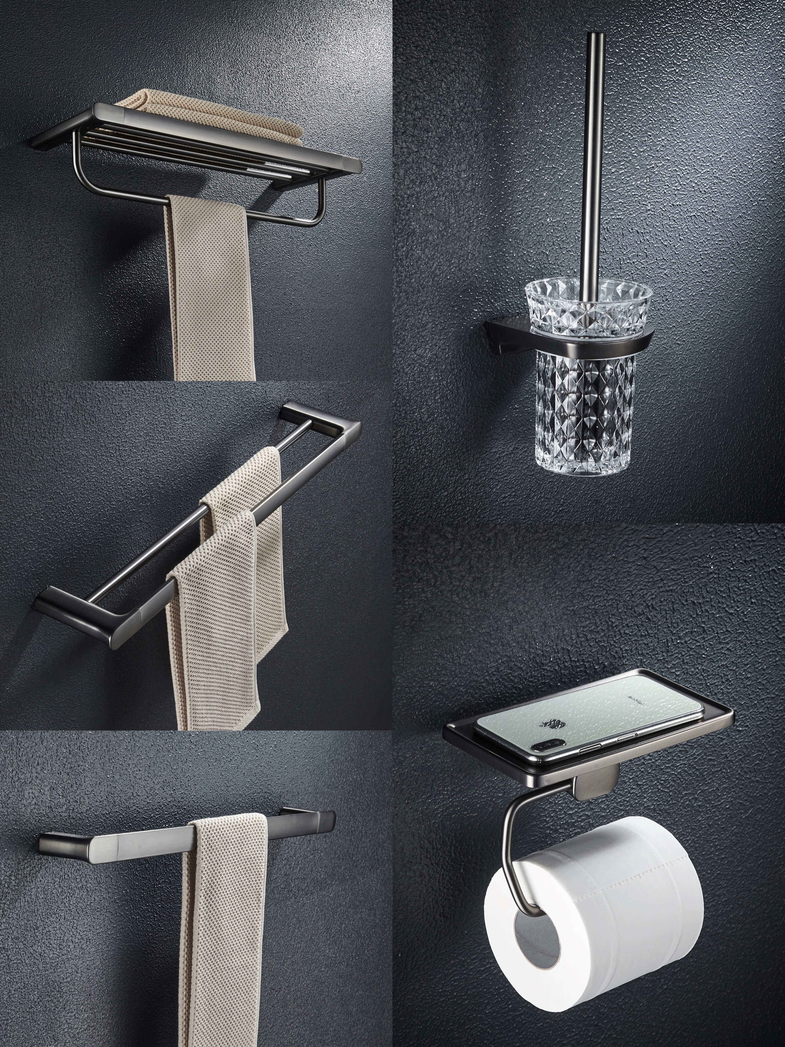 China cheap complete Bathroom Hardware Stainless Steel Bathroom Accessories Set supplier