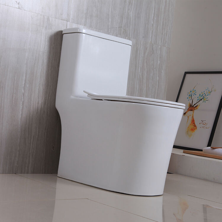 Modern style One Piece Bathroom Ceramic Wc Water Closet Porcelain white Colored Toilets Bowl manufacture