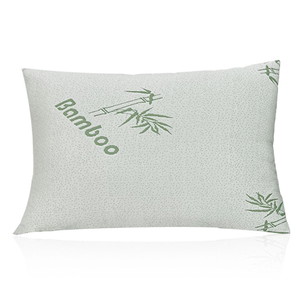 Best quality comfortable & breathable sleeping jacquard cooling feel bamboo pillow queen factory