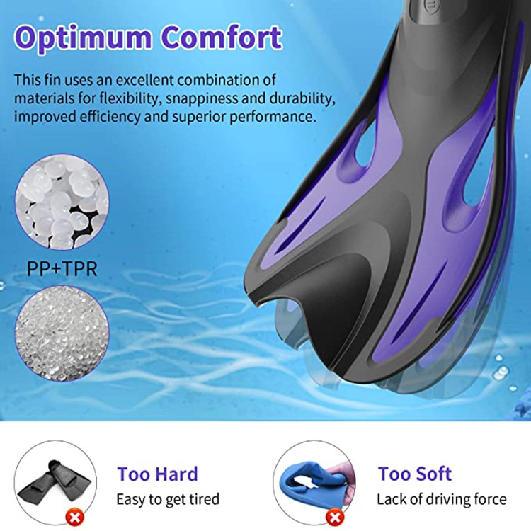 ALOMA Adults Dry Top Anti Fog Diving Equipment Snorkel Scuba Set Flippers Snorkel Tube Diving Mask Swimming Fins supplier