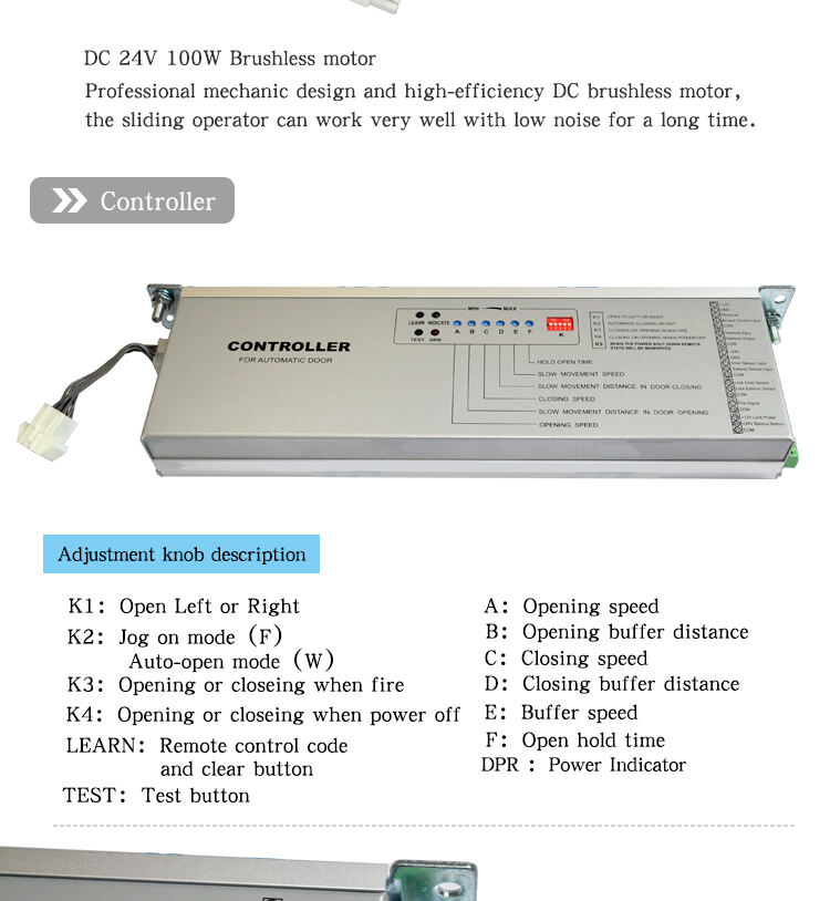 OREDY Heavy duty automatic sliding door system automatic swing door opener for sliding door details