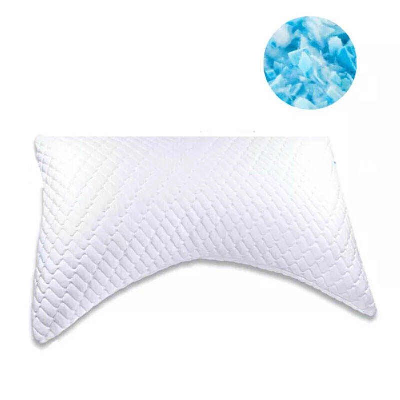 Custom Hypoallergenic hotel bed sleeping 100% polyester side sleeper butterfly gel memory foam pillow details