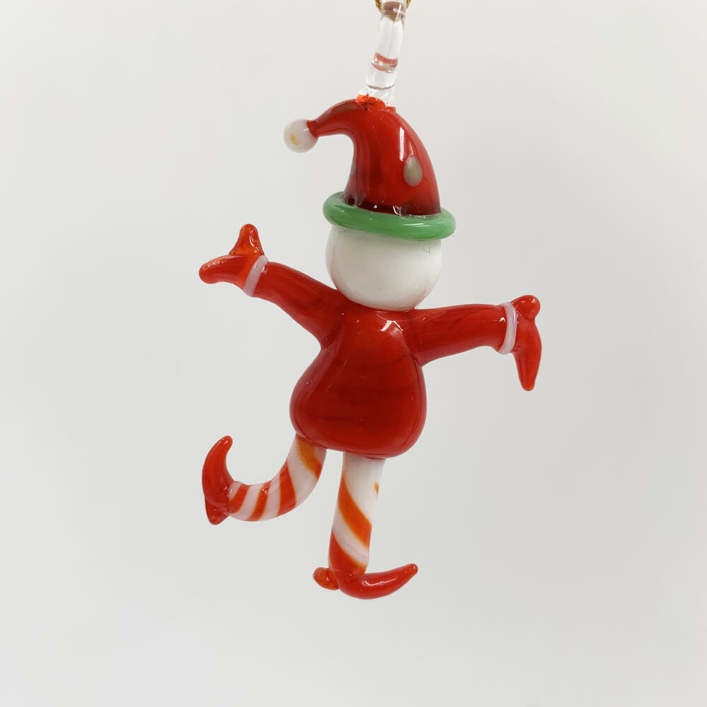 2023 New Arrival Handmade Hanging Murano Christmas Lampwork Glass Figurine Ornament details