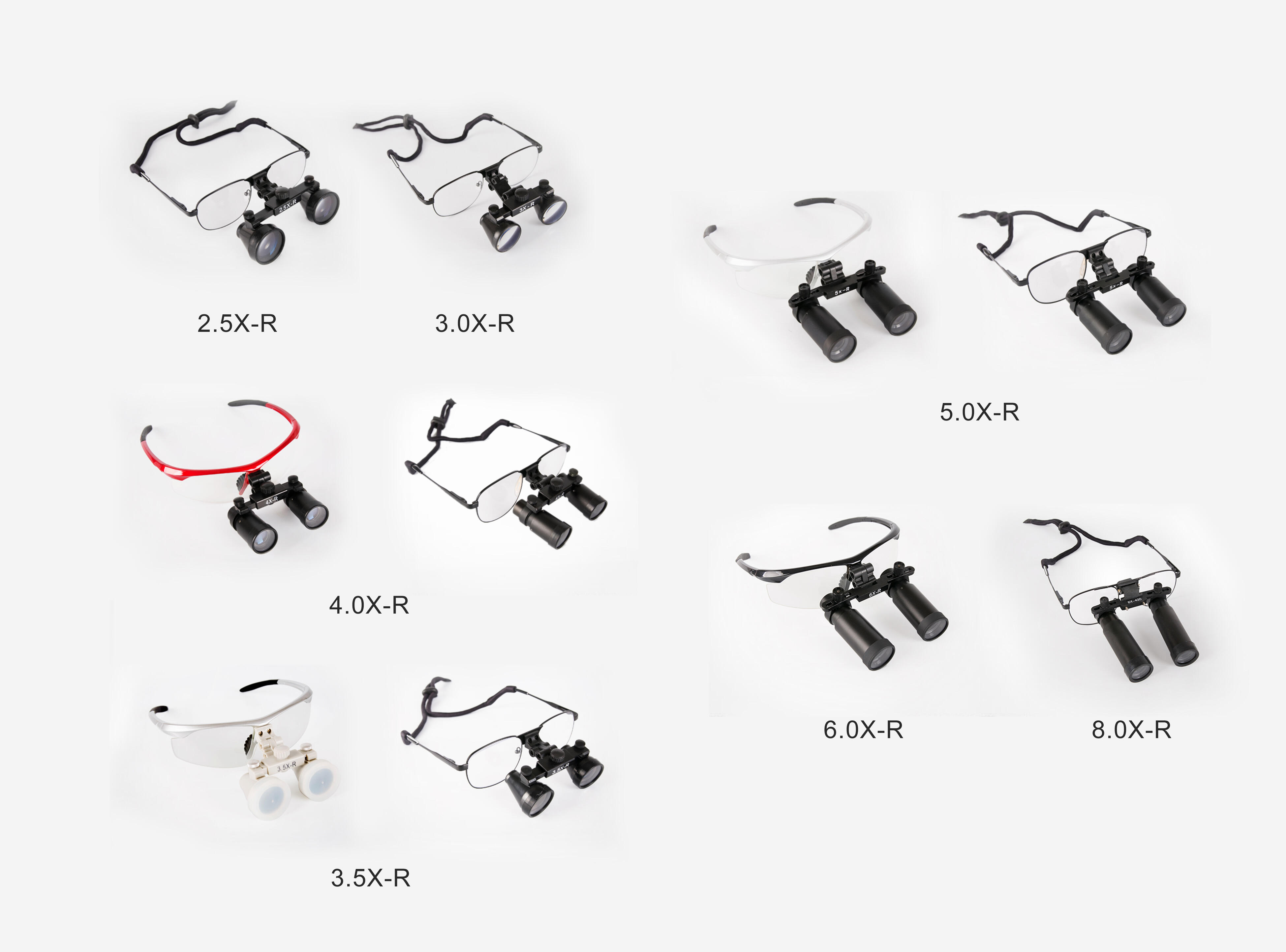 Pet Examination Loupes 2.5x 3.0x 3.5x TTL Loupes Dental Surgery Magnification Optical Loupe Light factory