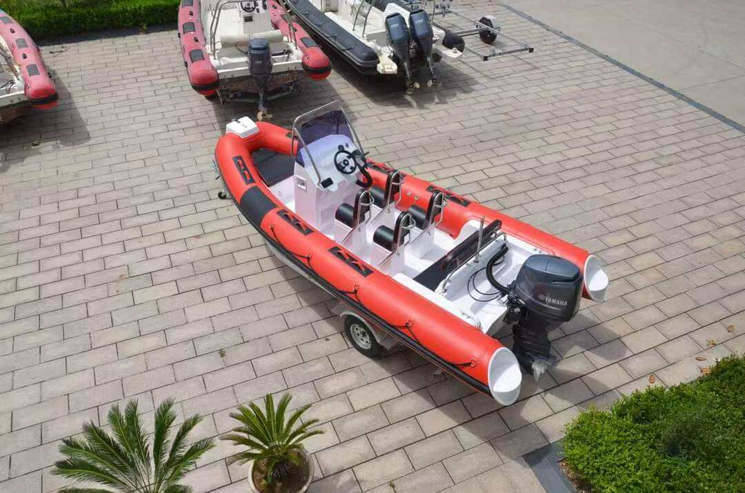 Customize 21.5ft Ocean Rib Boat Inflatable 6.5m Hydraulic Steering Center Console French Orca Hypalon Rib-650 supplier