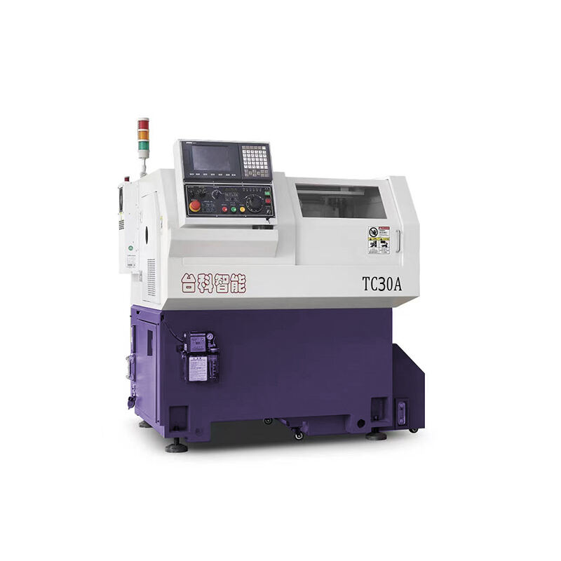 multi-function CNC lathe machine TC30 with servo motor for max Machining diameter 100mm metal processing