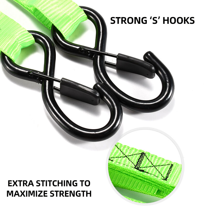 27mm 1500kg zinc ratchet strap tie down double hook custom package factory