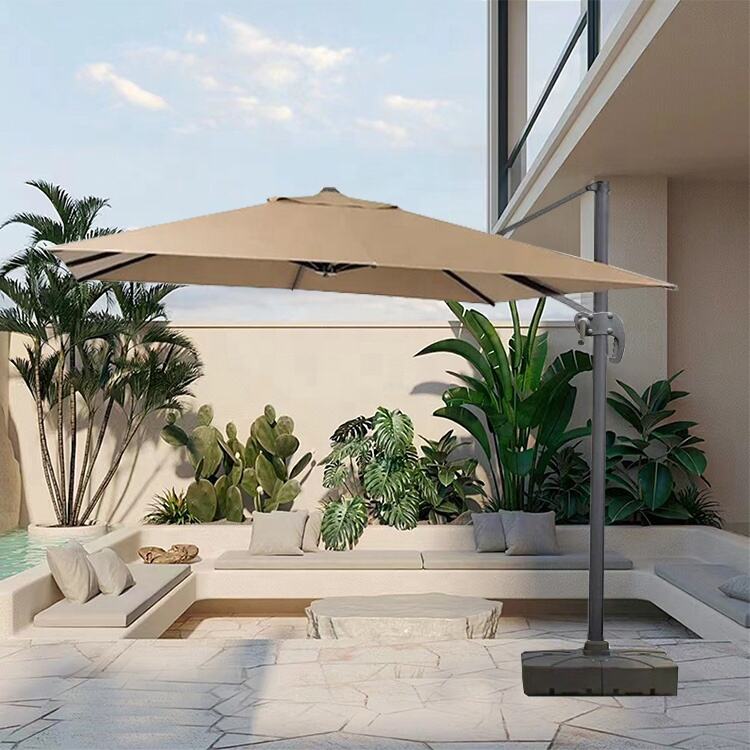 L Big Size Commercial Outdoor Umbrella Weather Resistant Outdoor Patio Garden Furniture factory