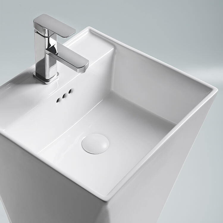 sanitary ware free standing wash hand pedestal foot wash basin supplier