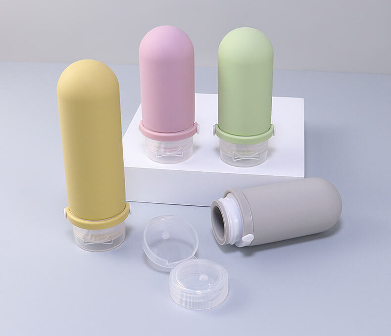 Portable Leakproof Squeeze Silicone Travel Bottle details