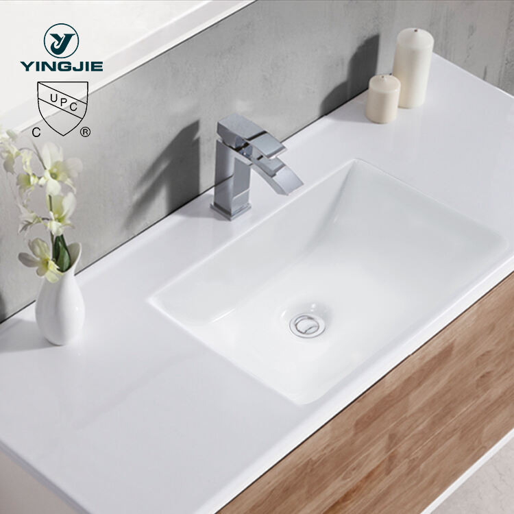 Cupc Bathroom Ceramic Sanitary Ware rectangular Under Counter Hand Wash Basin Ceramic Undermount Sink