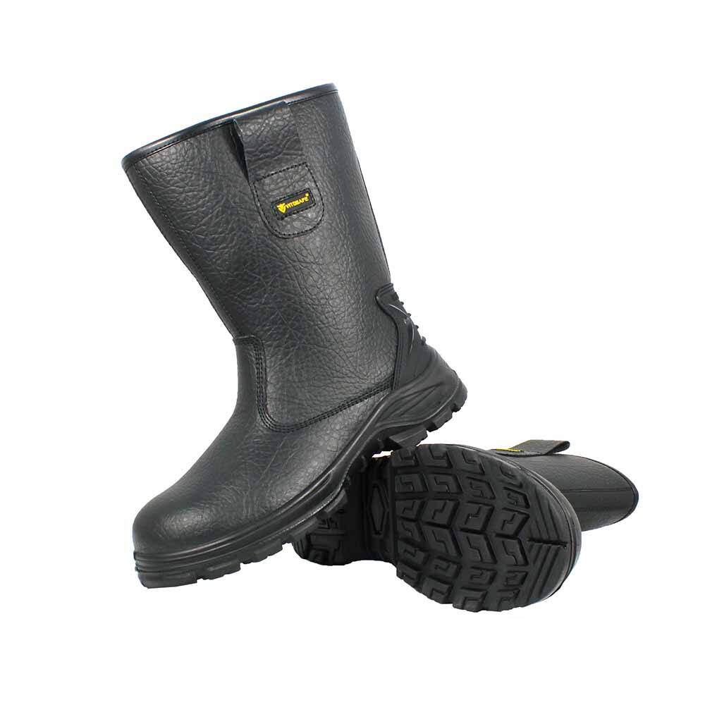 Men's Mid Cut Insulated Waterproof Forest Steel Toe Leather Work Safety Boots for Men supplier