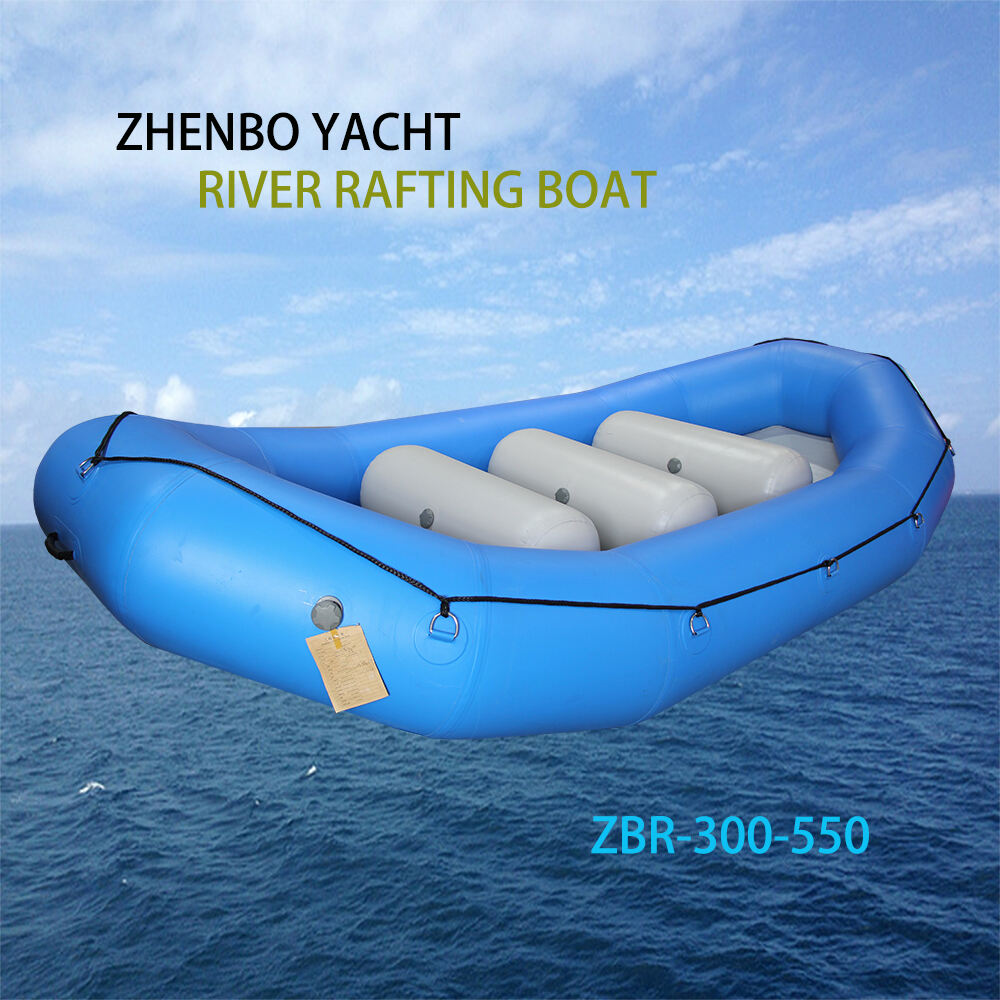 3.8m Whitewater Raft Self Bailing With Bottom Strengthened With Rubbing Plates Rafting Boats supplier