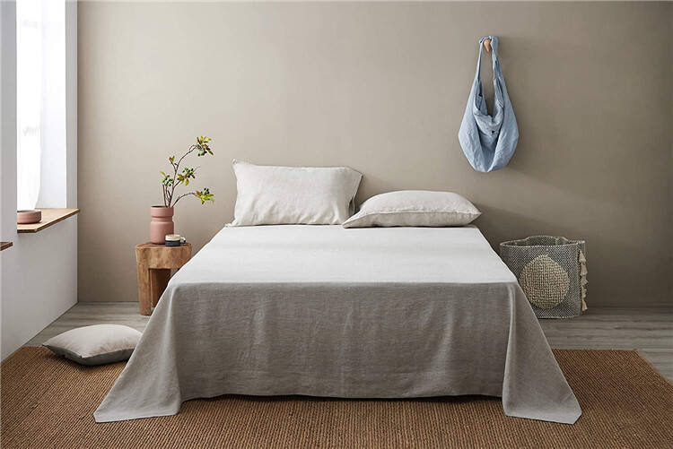 Fitted Sheet Mattress Cover Solid Color Sanding Bedding Linens Bed Sheets sets manufacture