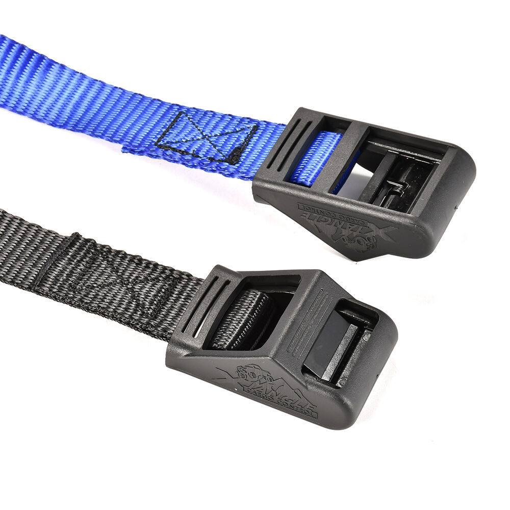 2023 New 1 inch 450kg rubber padded cam buckle tie down strap for sup kayak car roof rack details