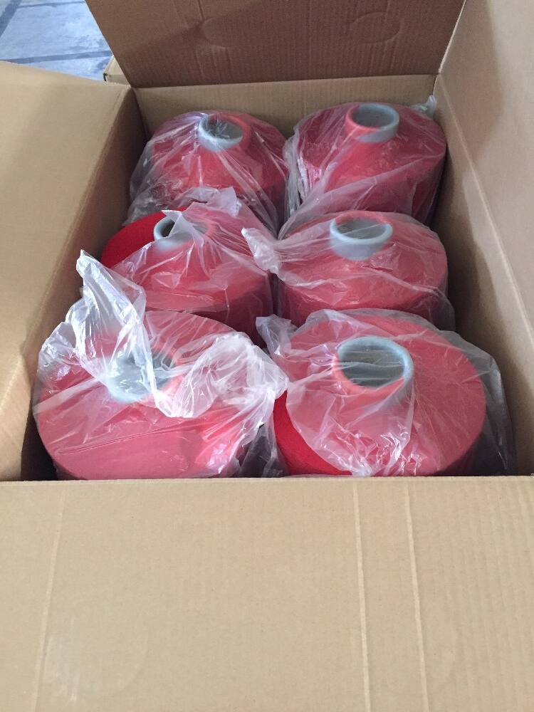 100 polyester knitting yarn color dty 75D 150D 300D 450D 600D details