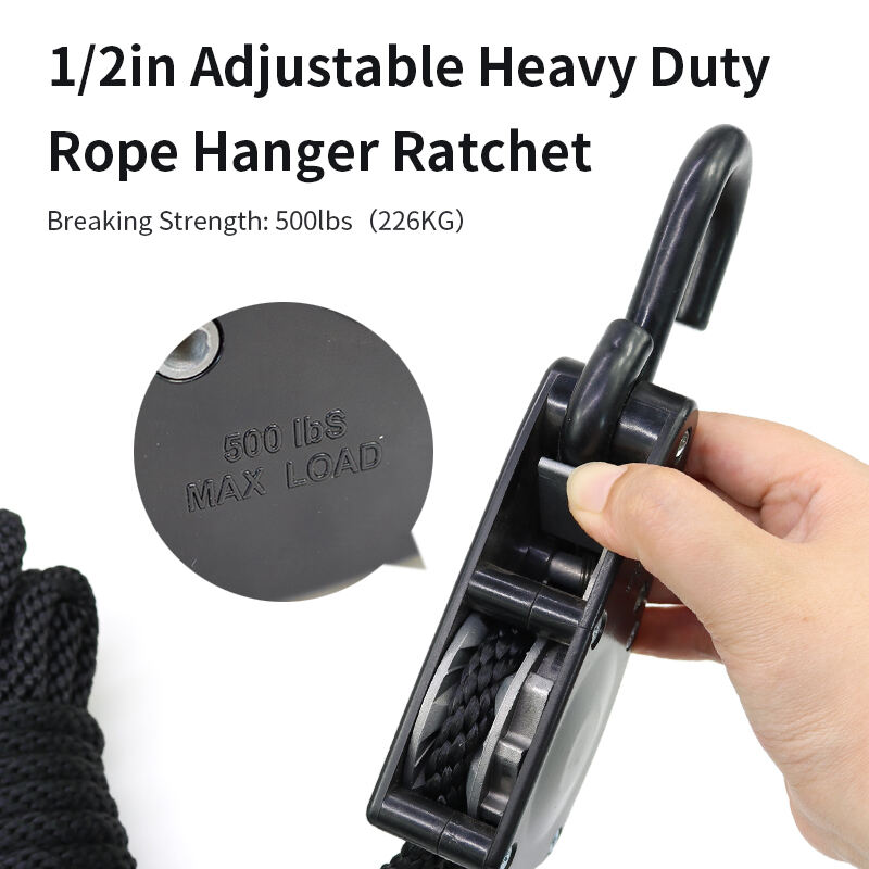 1/2 Inch 500Lbs Rope Ratchet Hanger S Hook Durable Abs Material Metal Ratchet supplier