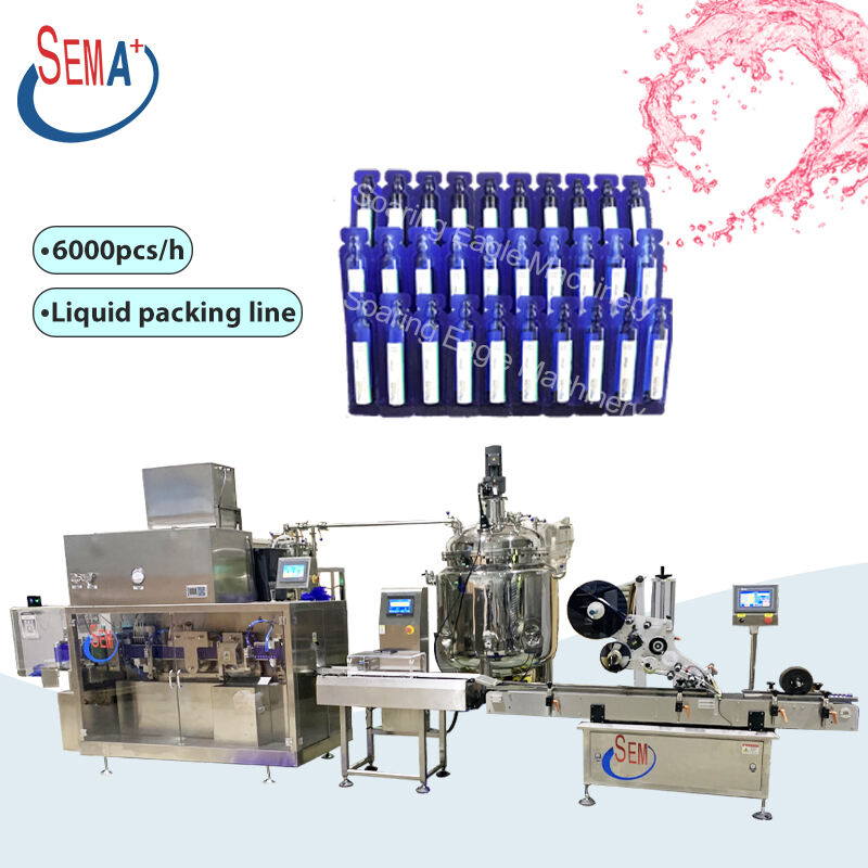 Full automatic liquid pharmaceutical ampoule filling machine with weighting machine and labeling machine