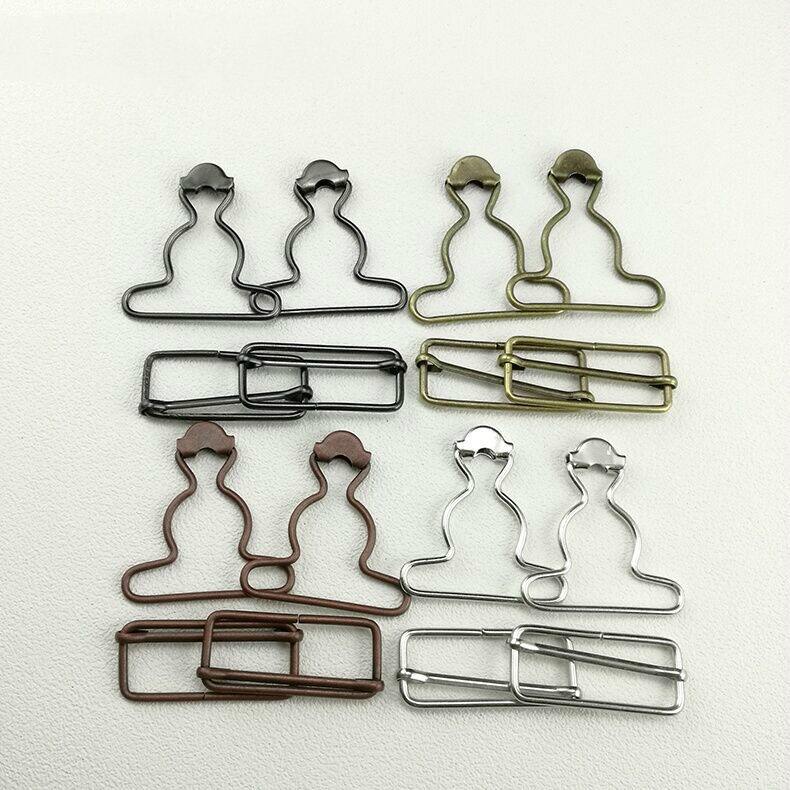 Custom toolbelt metal adjustable suspender clip buckle