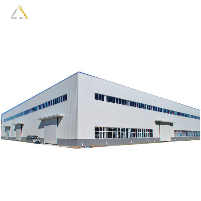 Q235 Q355 estrutura pré-fabricada galvanizada Oficina de construção industrial/estrutura de aço de armazém com fornecedor de painel sanduíche pintado