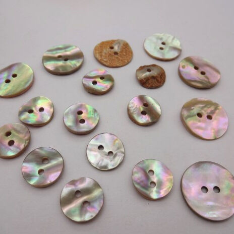 Customize size 2 holes real abalone shell button