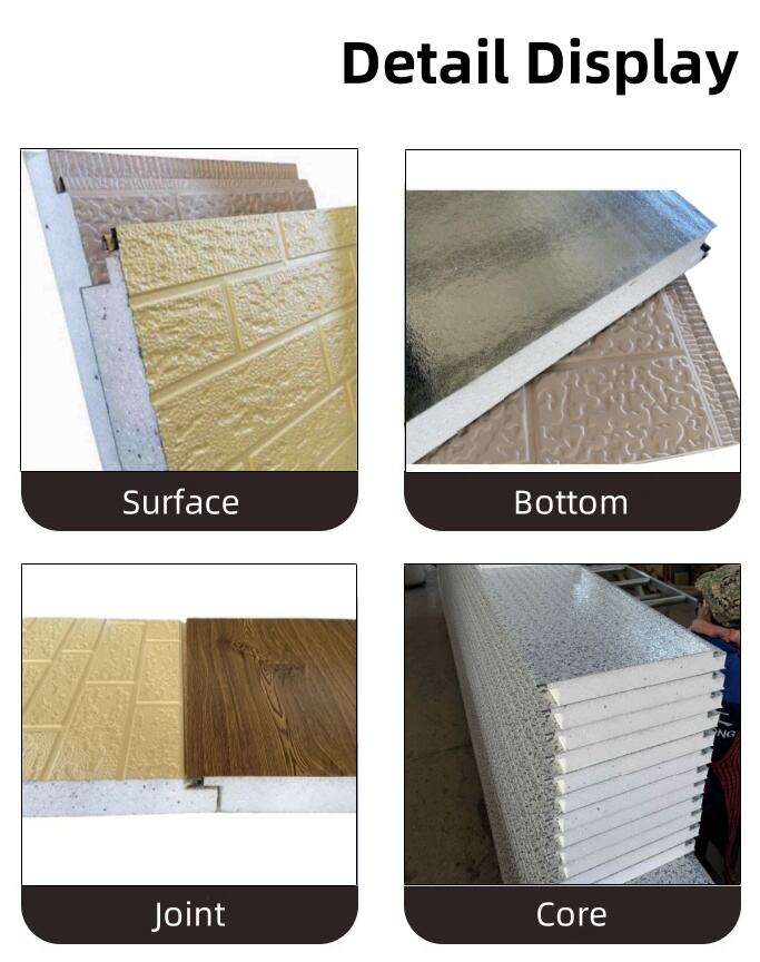 South Korea Hot Sales External Wall Siding Decoration and Insulation Wall Board EPS Foam Sandwich Panel for Outdoor Villa supplier