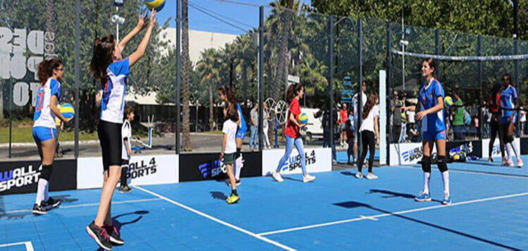 Outdoor PP Interlocking Tiles for Basketball/Badminton /Tennis /Padel court details