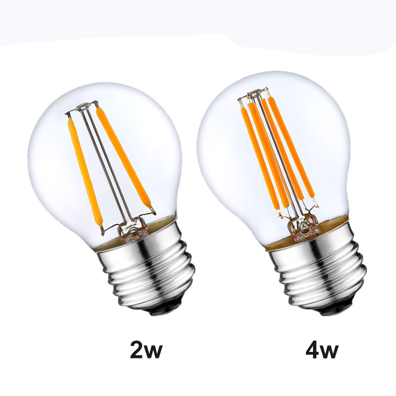 Warm White 2700K 220V 4W E27 G45 Led Filament Light Globe Bulbs for Outdoor String Lights manufacture