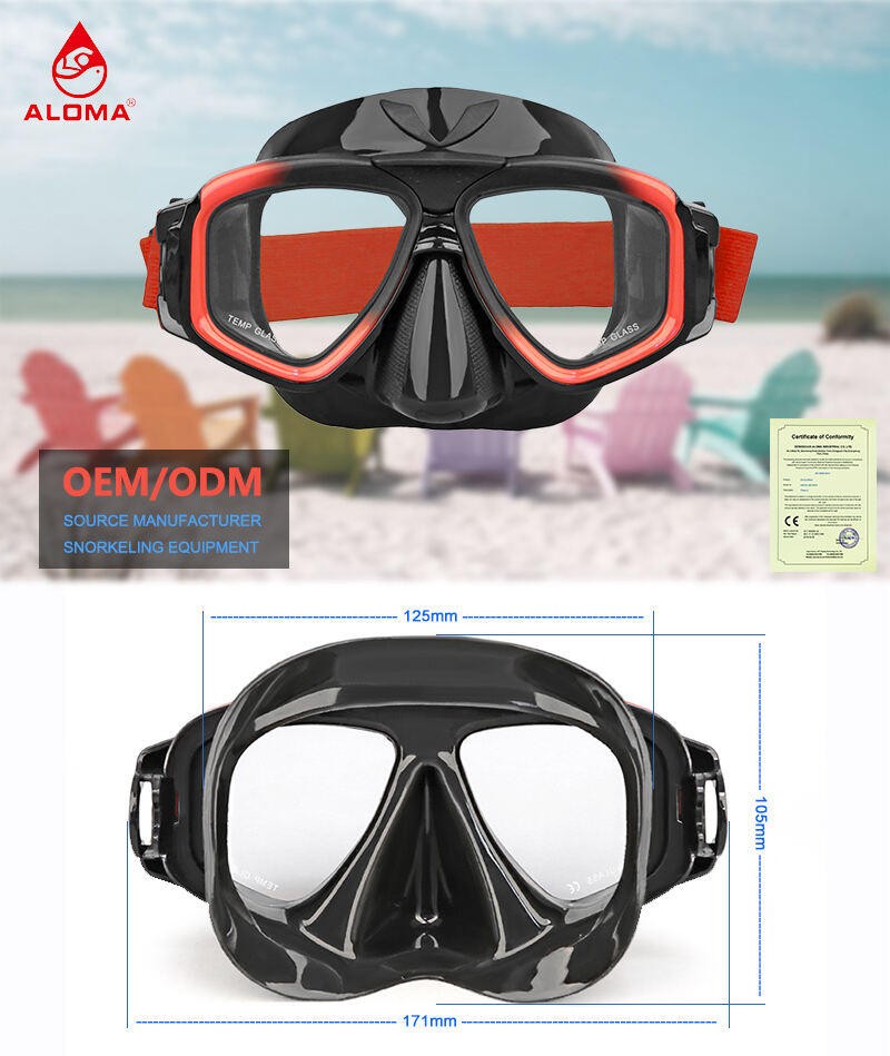 Factory selling Elastic strap Goggles Fogging Scuba Diving mask Snorkeling Gear for swimming diving supplier