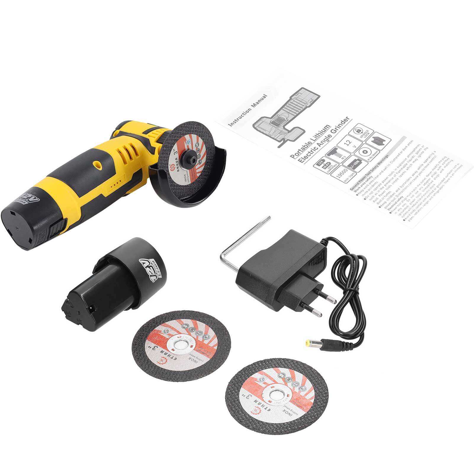 DW 12V Battery Tools Electric Portable Cordless Home Use Diy Brushless 78mm Angle Grinder supplier