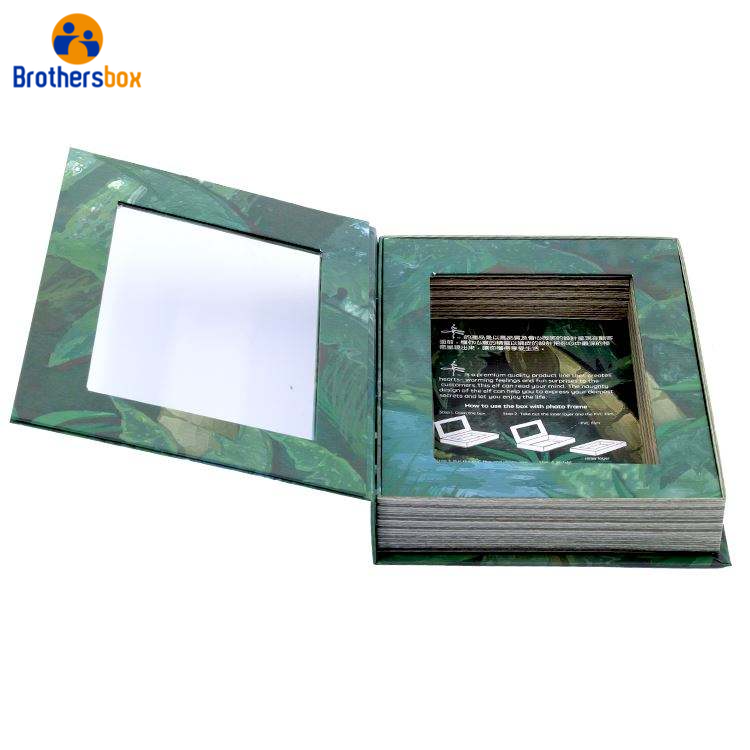 Personalized Clear Book Paper Box / Wholesale Photo Book Gift Box manufacture