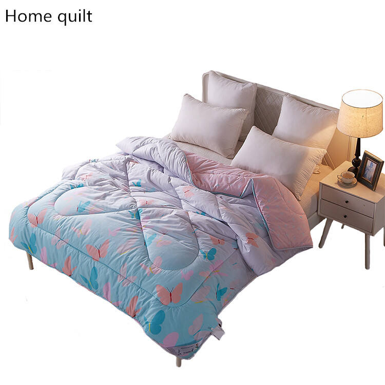 soft warm winter double bed polyester filling quilt