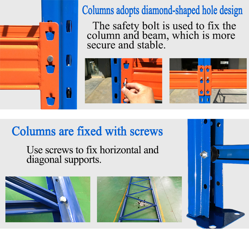 Industrial high quality pallet rack system warehouse storage shelf metal storage heavy duty rack supplier