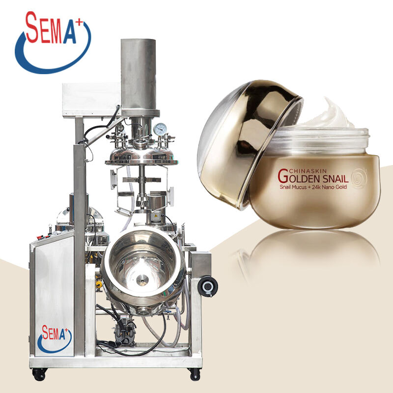 50L 100L 200L Vacuum Homogenizer Oil Emulsifying Machine Mixer Cake Gel Body Skin Cream Emulsifier Making Machine