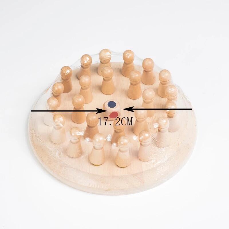 Montessori pour enfants en bois couleur mémoire Match bâton jeu d'échecs jouet pour enfants 3D Puzzle cadeau éducatif famille fabrication de jeu décontracté