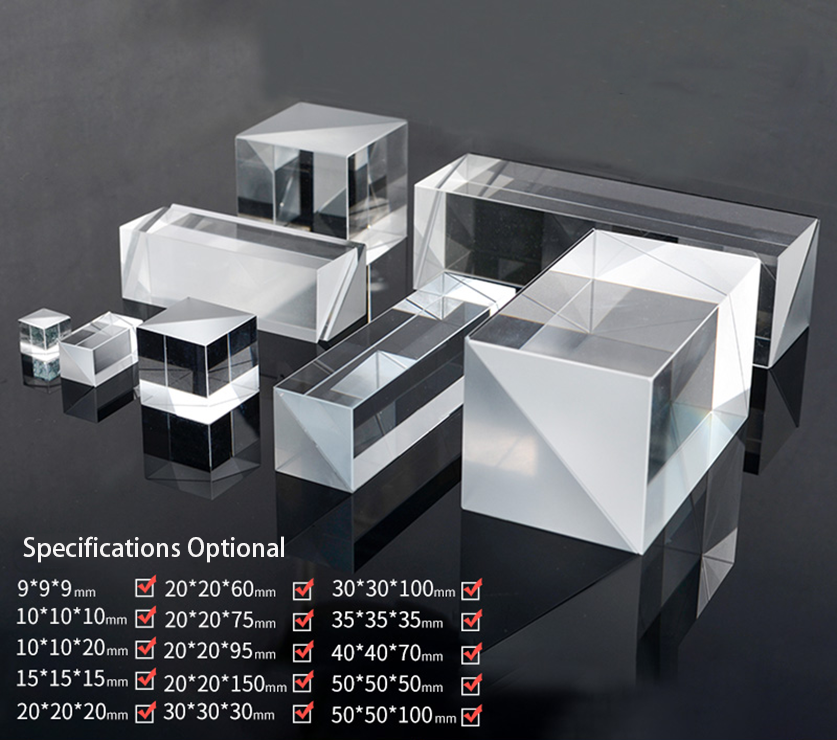 Optical gluing four prisms quadratic measurement total reflection visual image detection custom right Angle reflection prism bea supplier