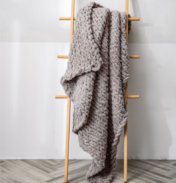 Handmade Chunky Cross Knit Blanket Throw Retail for Warm Soft Winter Knitted factory