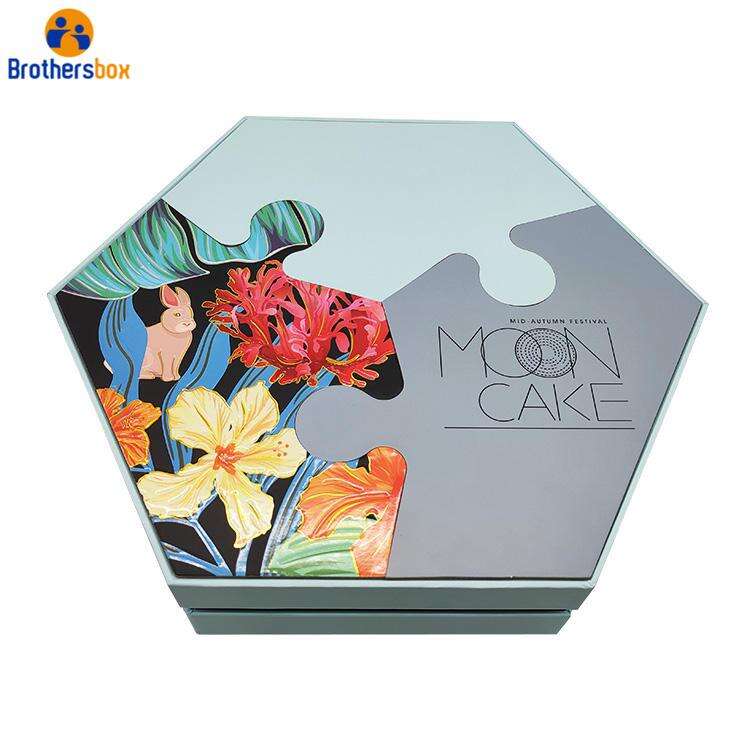 Wholesale Hexagonal Shape Gift Box / MoonCake Gift Packaging Box manufacture