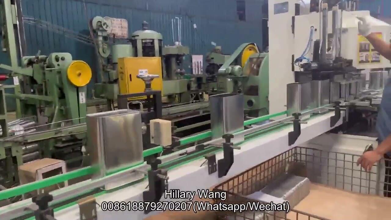 Automatic 4L rectangular tin canbody making machine